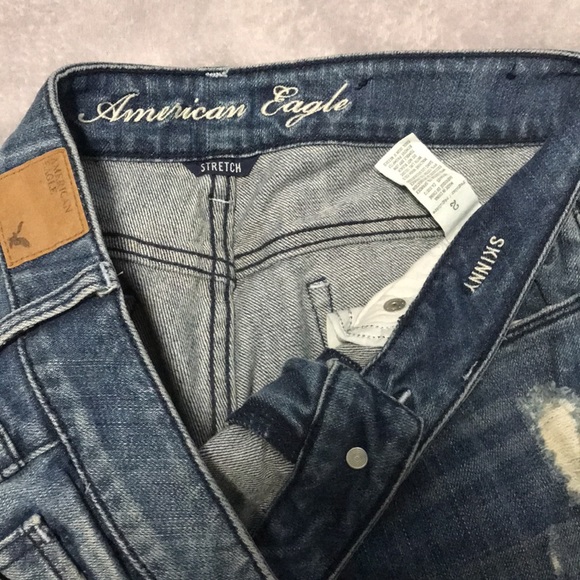 American Eagle Skinny Ripped Jeans | size:2 - Picture 4 of 7